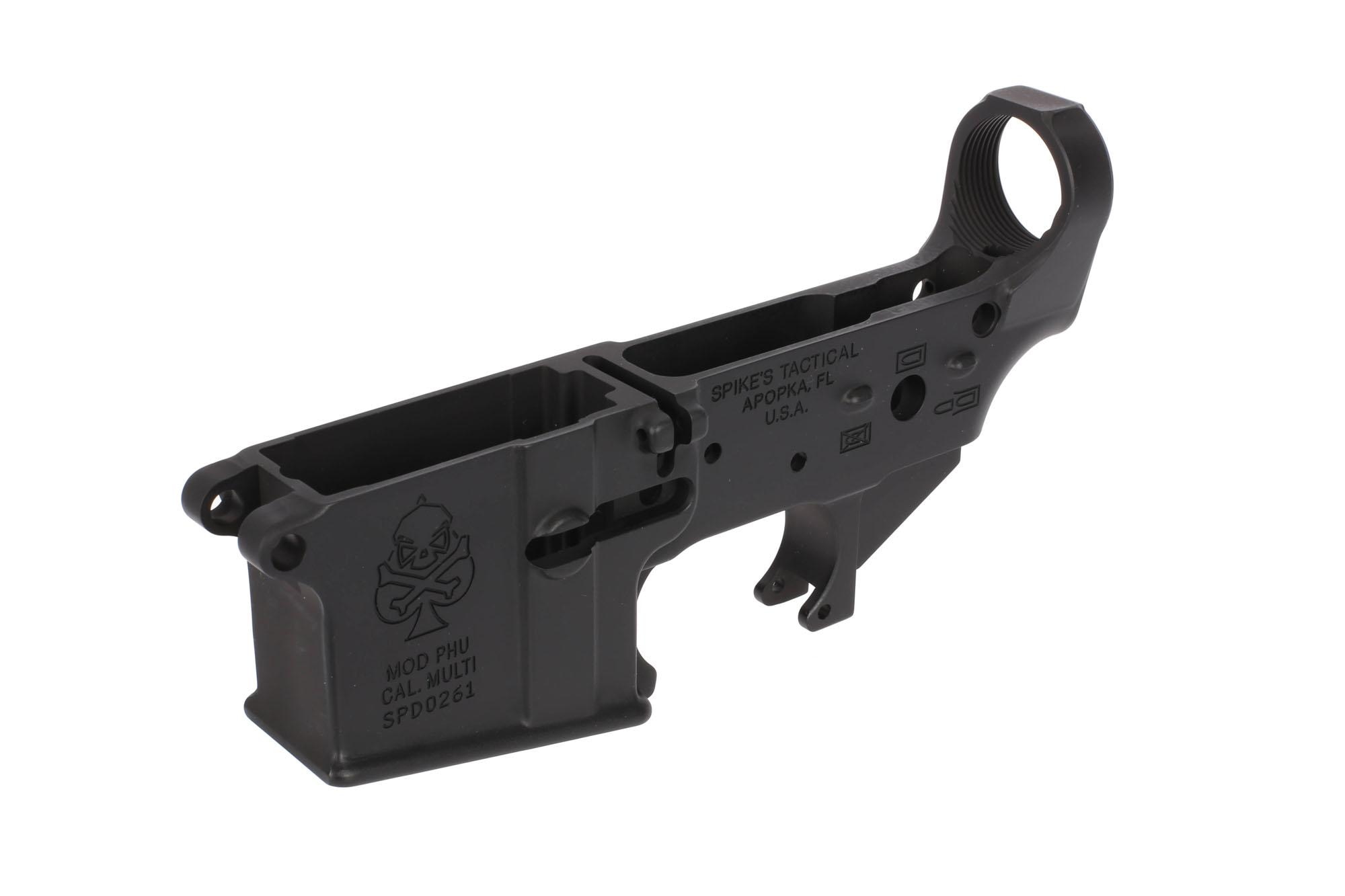 Spike's Tactical AR-15 Lower Receiver - Stripped Lower - Pipe Hitters Union Spade Logo